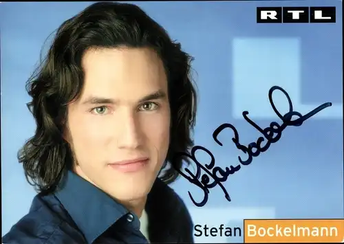 Ak Schauspieler Stefan Bockelmann, Portrait, Autogramm, RTL-Fernsehen