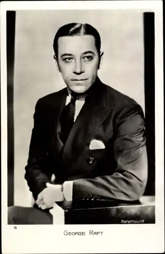 Ak Schauspieler George Raft, Portrait