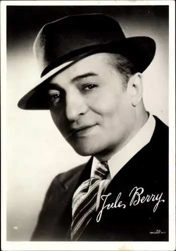 Ak Schauspieler Jule Berry, Portrait, Hut