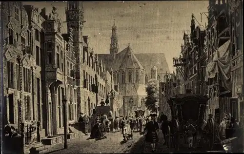 Künstler Ak Alkmaar Nordholland Niederlande, Oud-Alkmaar