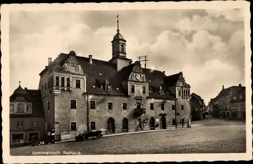 Ak Lommatzsch in Sachsen, Rathaus