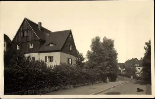 Foto Ak Berggießhübel in Sachsen, Straßenpartie