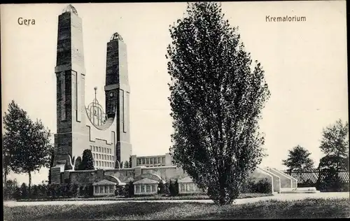 Ak Gera in Thüringen, Krematorium