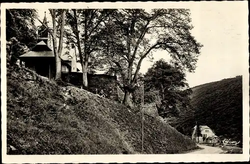 Ak Fumay Ardennes, Notre-Dame de Diversmonts, Route de Belgique