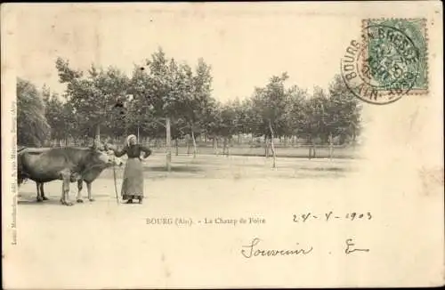 Ak Bourg en Bresse Ain, Das Messegelände