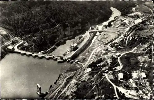 Ak Injoux Génissiat Ain, Staudamm, Luftaufnahme
