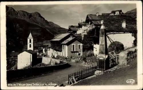 Ak Saint Véran Hautes Alpes, Inneres des Dorfes