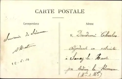 Ak Sissonne Aisne, Camp de Sissonne