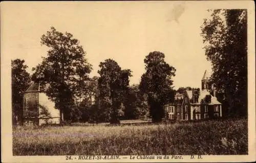 Ak Rozet Saint Albin Aisne, Schloss