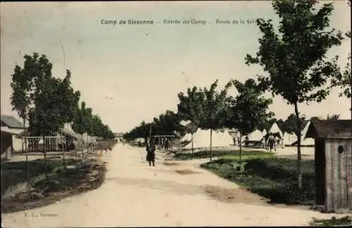 Ak Sissonne Aisne, Camp de Sissonne
