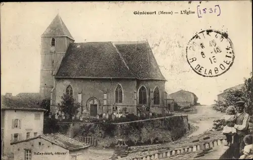 Ak Génicourt sur Meuse, L’Eglise