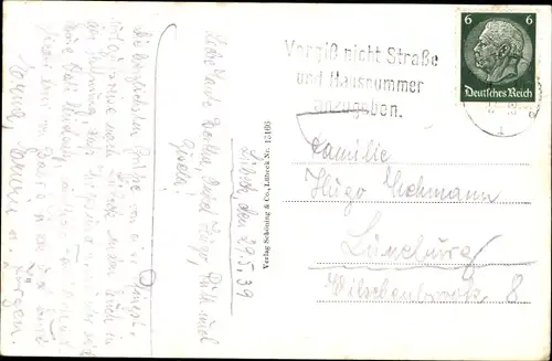 Ak Hansestadt Lübeck, Rathaustreppe