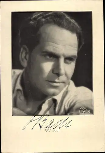 Ak Schauspieler Olaf Bach, Portrait, Autogramm