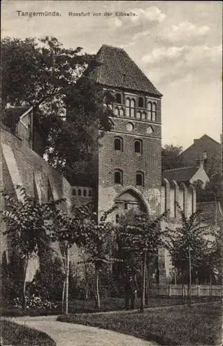 Ak Tangermünde an der Elbe, Rossfurt