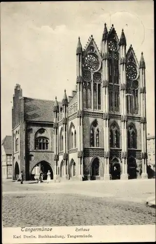 Ak Tangermünde an der Elbe, Rathaus