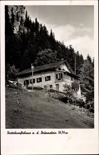Ak Oberaudorf in Oberbayern, Brünnstein, Unterkunftshaus