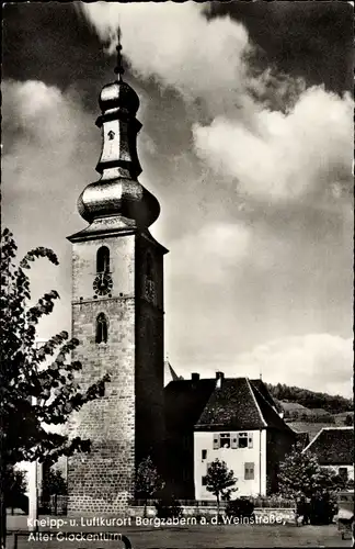 Ak Bad Bergzabern an der Weinstraße Pfalz, alter Glockenturm