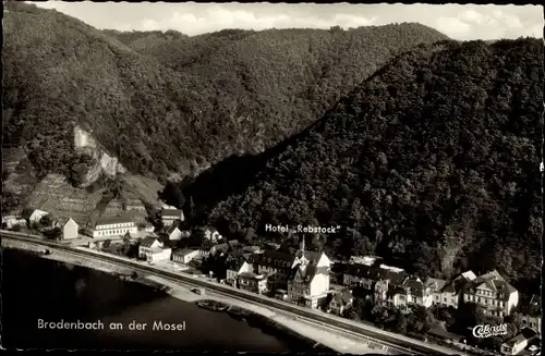 Ak Brodenbach an der Mosel, Hotel Rebstock, Panorama