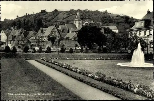 Ak Bad Orb im Spessart Hessen, Blick vom Bahnhof zum Molkenberg