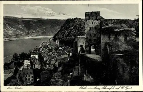 Ak St. Goar am Rhein, Burg Rheinfels