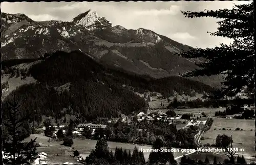 Ak Hammer Stauden Fischbachau am Schliersee, Gesamtansicht, Wendelstein