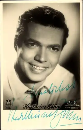 Ak Schauspieler Karlheinz Böhm, Portrait, Autogramm
