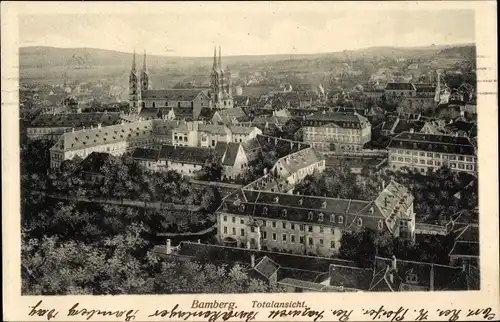 Ak Bamberg in Oberfranken, Totalansicht