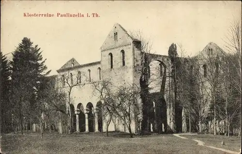 Ak Paulinzella Rottenbach Königsee in Thüringen, Klosterruine