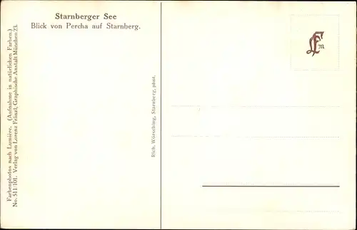 Ak Starnberg am Starnberger See, Totalansicht