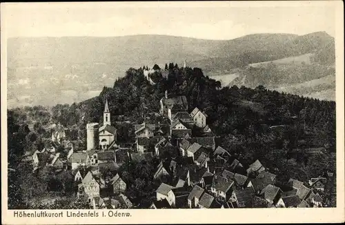 Ak Lindenfels im Odenwald, Panorama