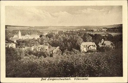 Ak Langenschwalbach Bad Schwalbach im Taunus, Villenviertel
