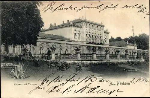 Ak Bad Nauheim in Hessen, Kurhaus, Terrasse