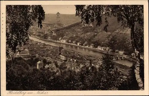 Ak Heidelberg am Neckar, Totalansicht