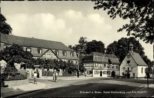 Ak Rhöndorf Bad Honnef am Rhein, Hotel Wolkenburg, Alte Kapelle