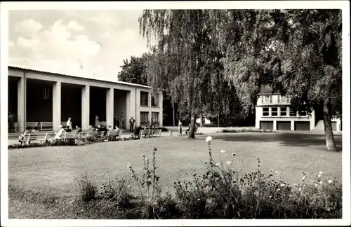 Ak Bad König im Odenwald Hessen, Kurpark, Wandelhalle