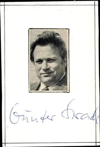 Ak Schauspieler Günter Strack, Portrait, Autogramm