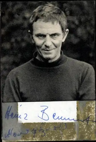 Ak Schauspieler Heinz Bennent, Portrait, Autogramm
