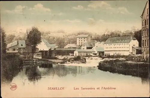 Ak Stavelot Wallonia Lüttich, Les Tanneries und Amblève