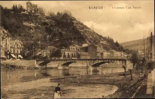 Ak Esneux Wallonia Lüttich, Château Van Parys