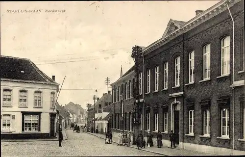 Ak Sint Gillis Waas Ostflandern, Kerkstraat