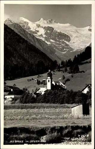 Ak Medraz im Stubaital Medratz Fulpmes in Tirol, Totalansicht