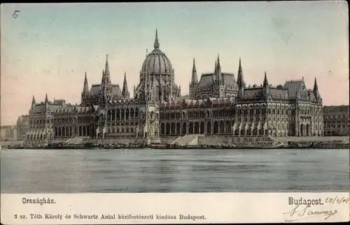 Ak Budapest Ungarn, Parlament