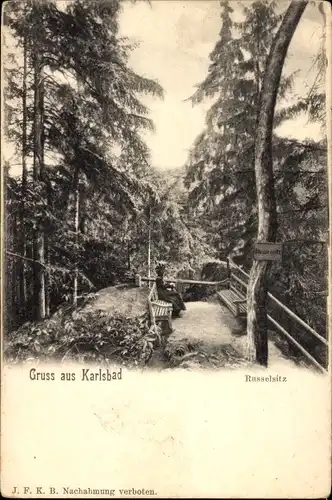 Ak Karlovy Vary Karlsbad Stadt, Russelsitz