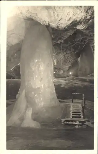 Ak Dobšiná Dobschau Slowakei, Eishöhle, Brunnen