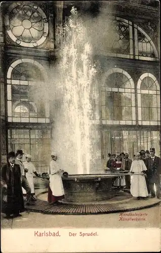 Ak Karlovy Vary Karlsbad Stadt, Sprudel