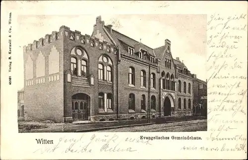 Ak Witten an der Ruhr, Evang. Gemeindehaus