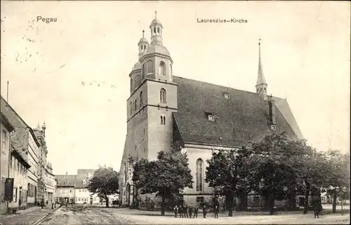 Ak Pegau in Sachsen, Laurenzius Kirche