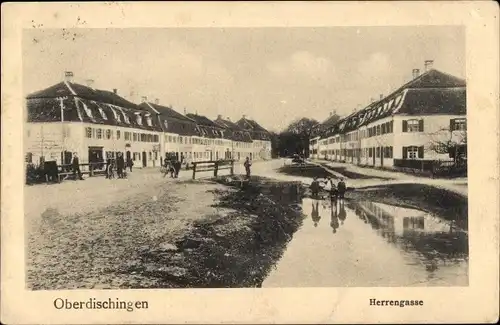 Ak Oberdischingen Alb Donau Kreis, Herrengasse