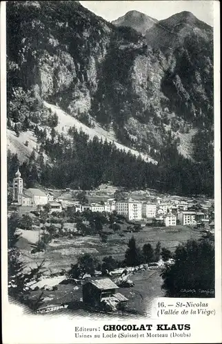 Ak St. Niklaus Wallis Schweiz, Vue générale