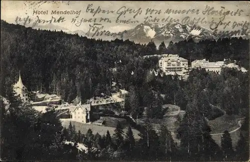 Ak Passo della Mendola Mendel Mendelpass Südtirol, Hotel Mendelhof